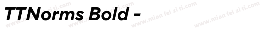TTNorms Bold 粗体字体转换
